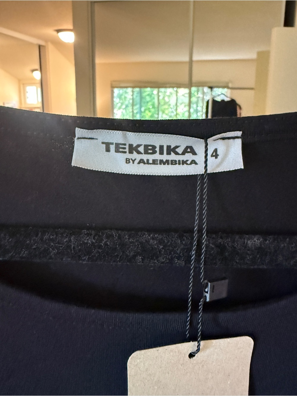 Tekbika Black Short-Sleeve Crew Neck Tee